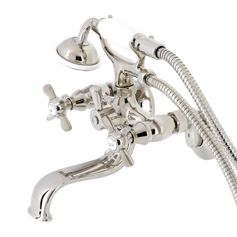 Essex Wall Mount Clawfoot Tub Faucet with Hand Shower