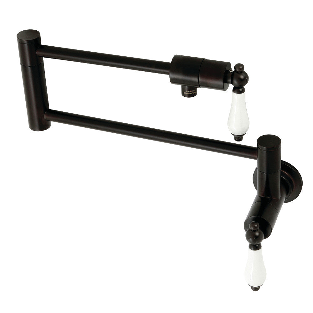 Kingston Brass KS4106PL Metropolitan Wall Mount Pot Filler