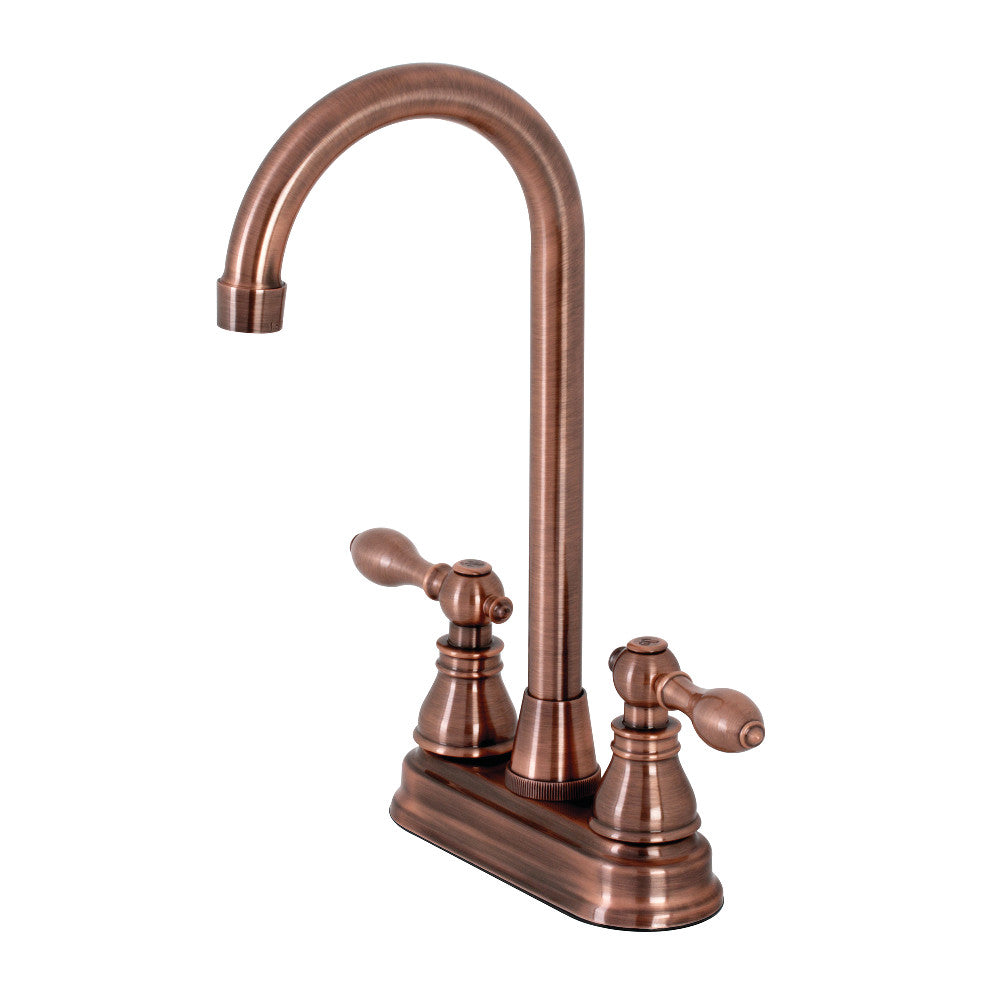 Kingston Brass KB491ACL American Classic Two-Handle High-Arc Bar Faucet