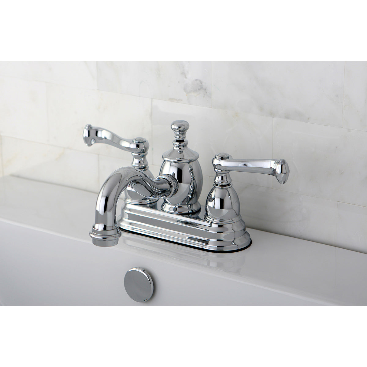 Kingston Brass KS7102FL 4 in. Centerset Bathroom Faucet