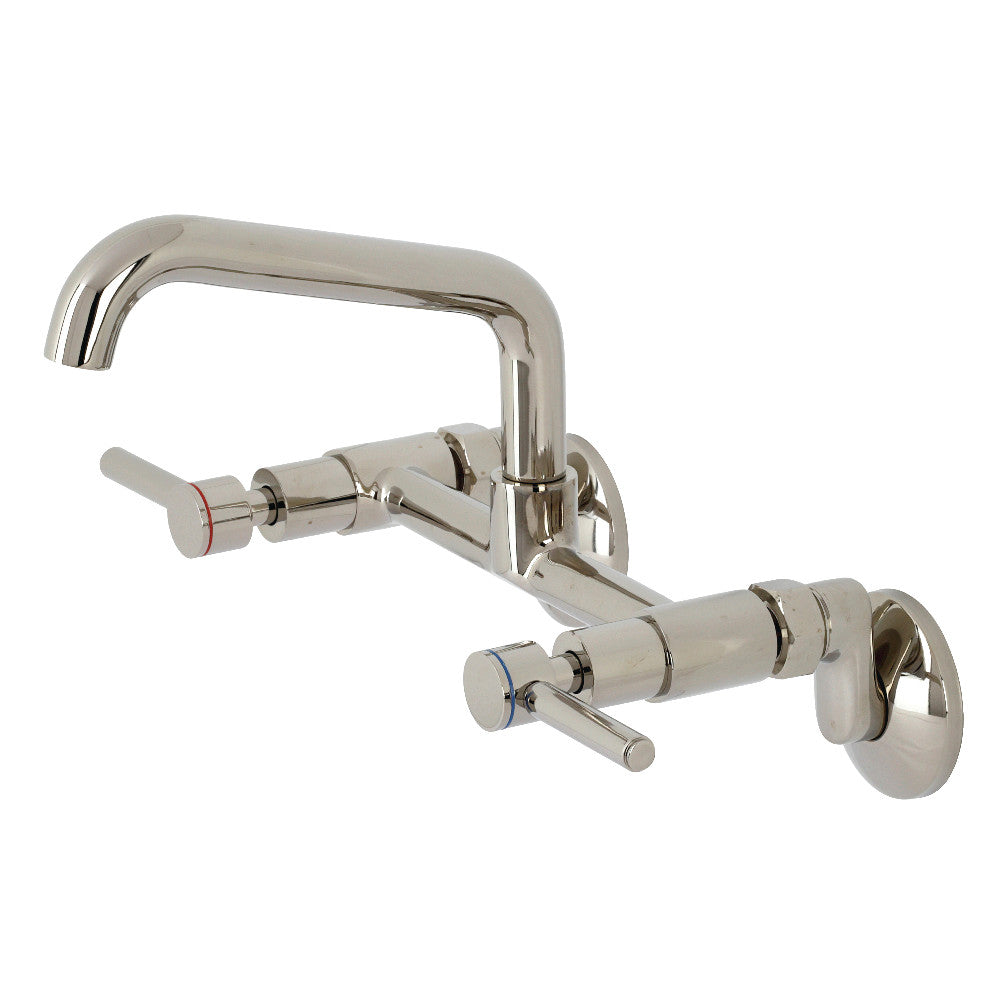 Kingston Brass KS823PN Concord Two-Handle Wall-Mount Kitchen Faucet