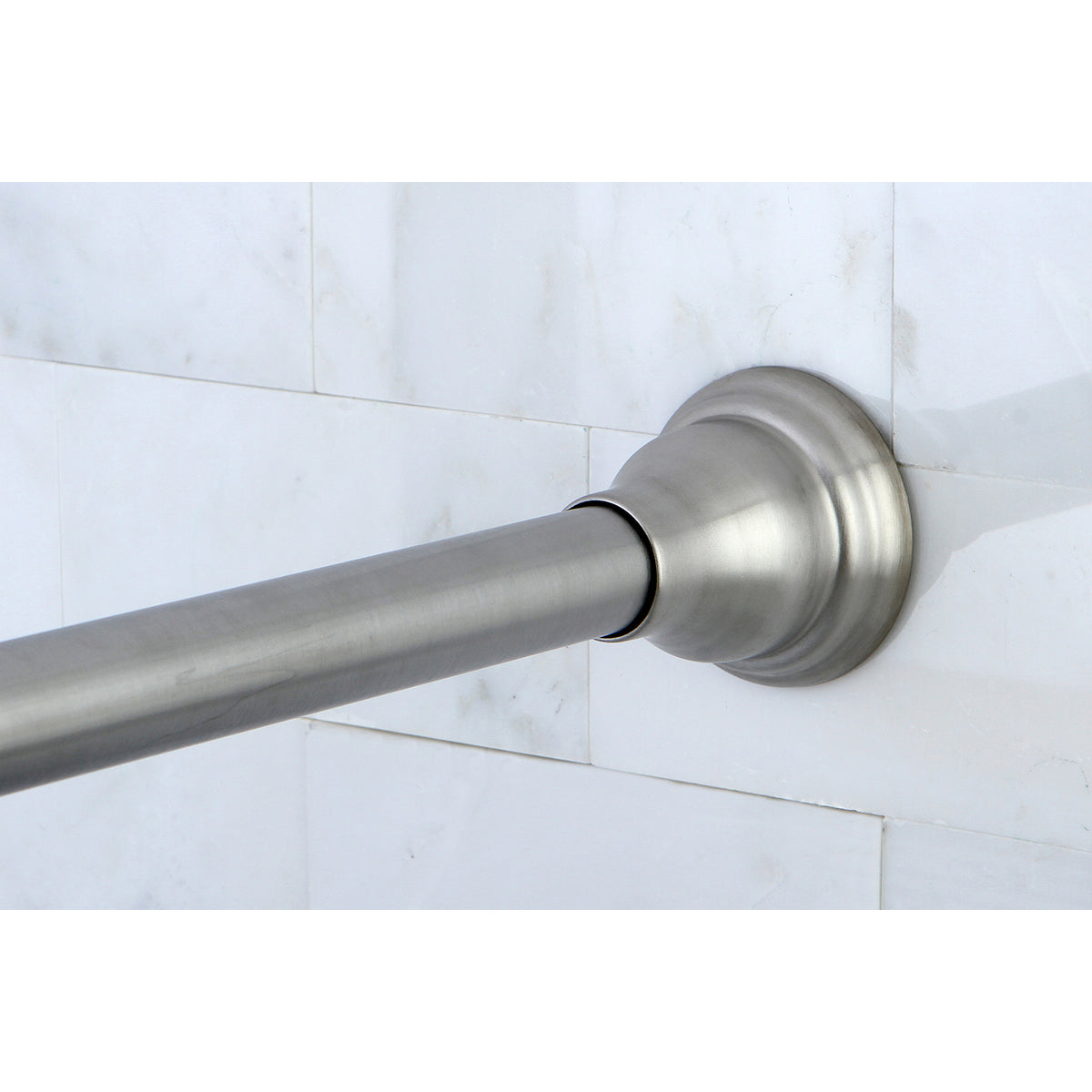 Kingston Brass Americana 72&quot; Tension Shower Rod with Decorative Flange