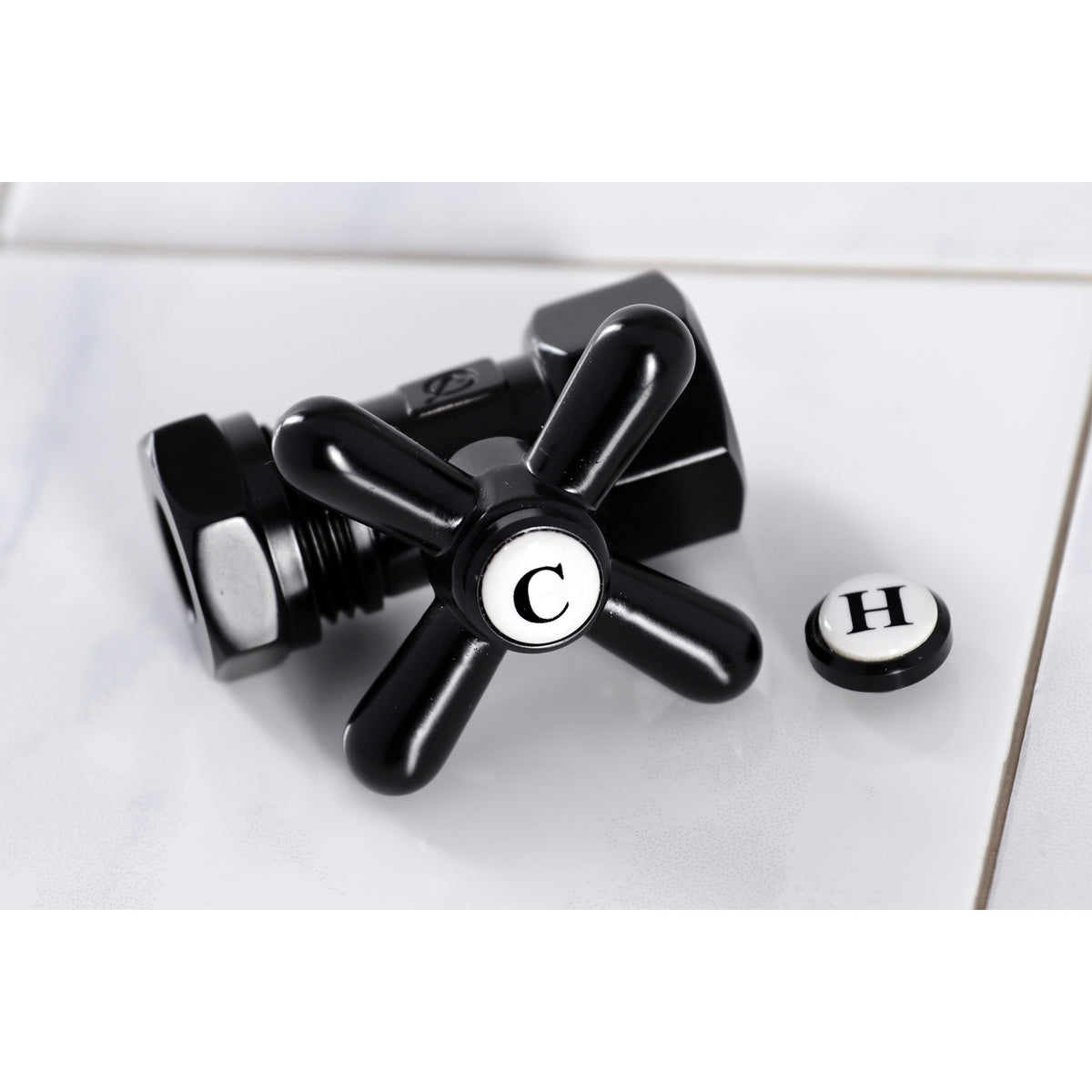 Kingston Brass Quarter Turn Valve (1/2&quot; FIP X 1/2&quot; or 7/16-Inch&quot; Slip Joint)