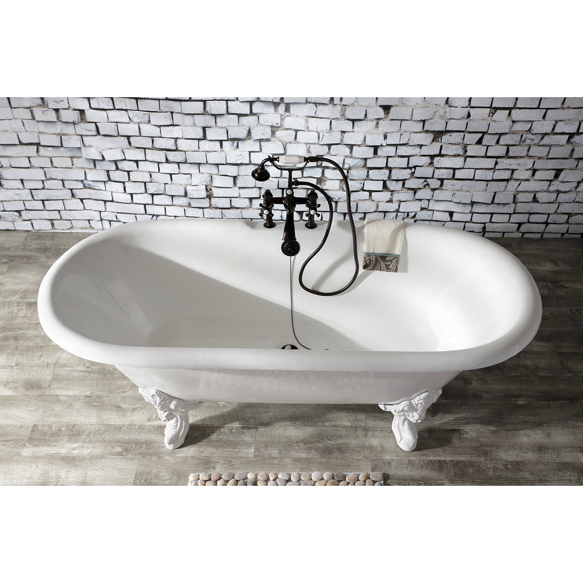 Auqa Vintage Deck Mount Clawfoot Tub Faucet