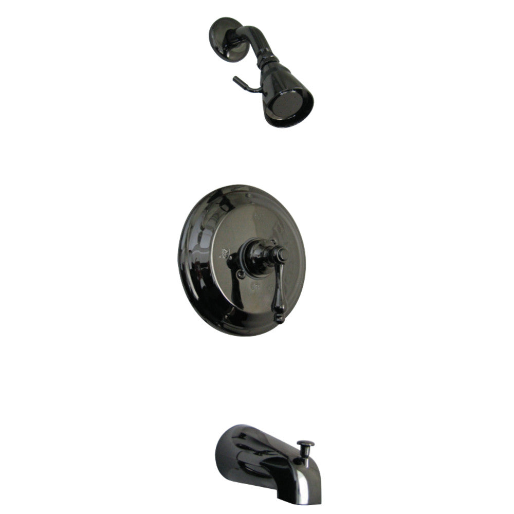 Water Onyx Pressure Balanced Tub &amp; Shower Faucet with Metal Lever Handle