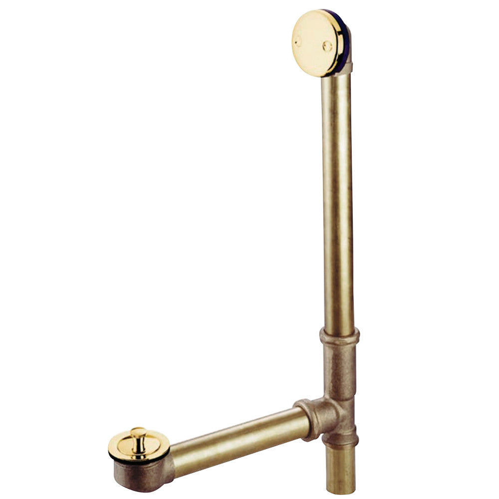 Kingston Brass 16&quot; Tub Waste with Overflow with Lift and Lock Drain