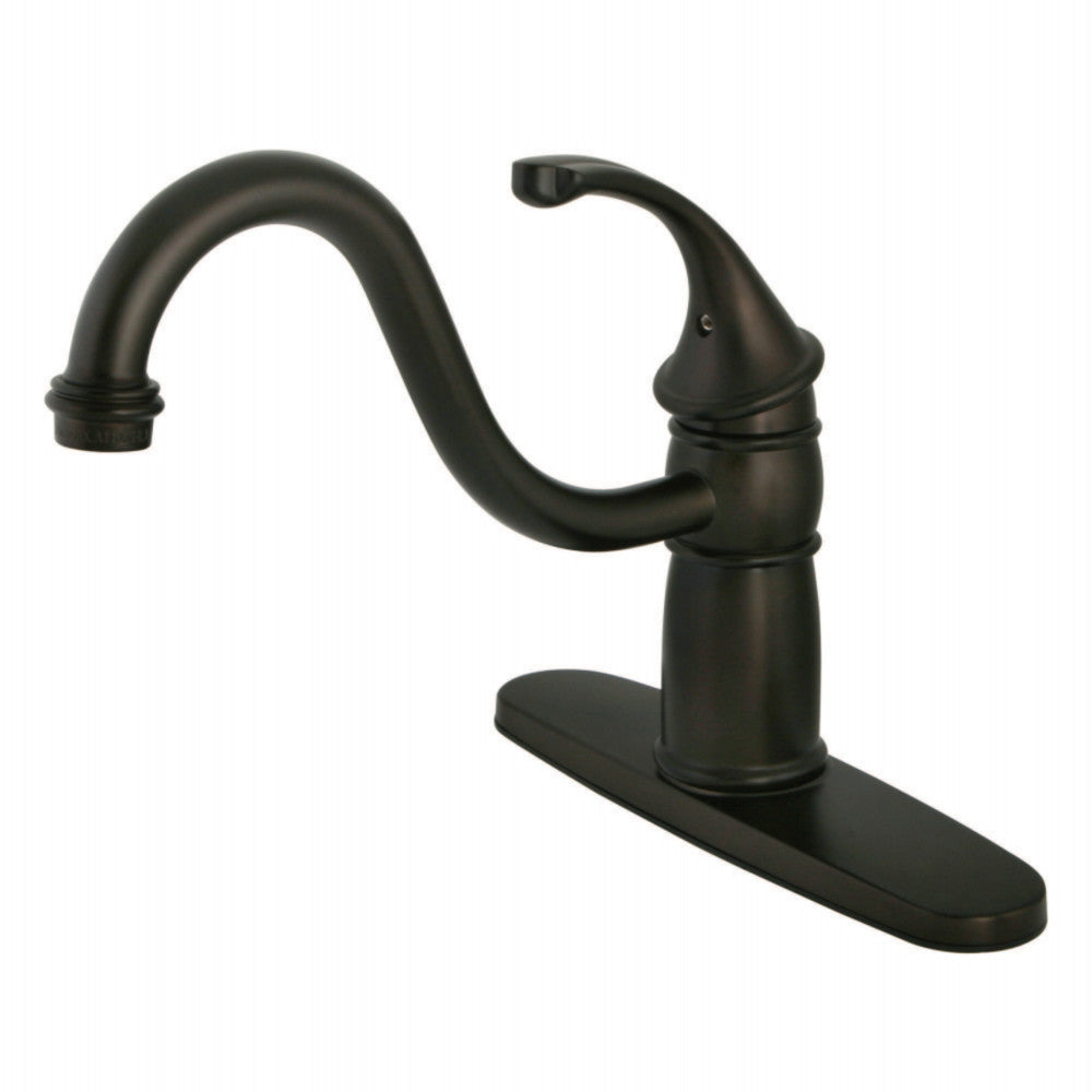 Kingston Brass KB1575GLLS Georgian 8&quot; Centerset Kitchen Faucet without Sprayer