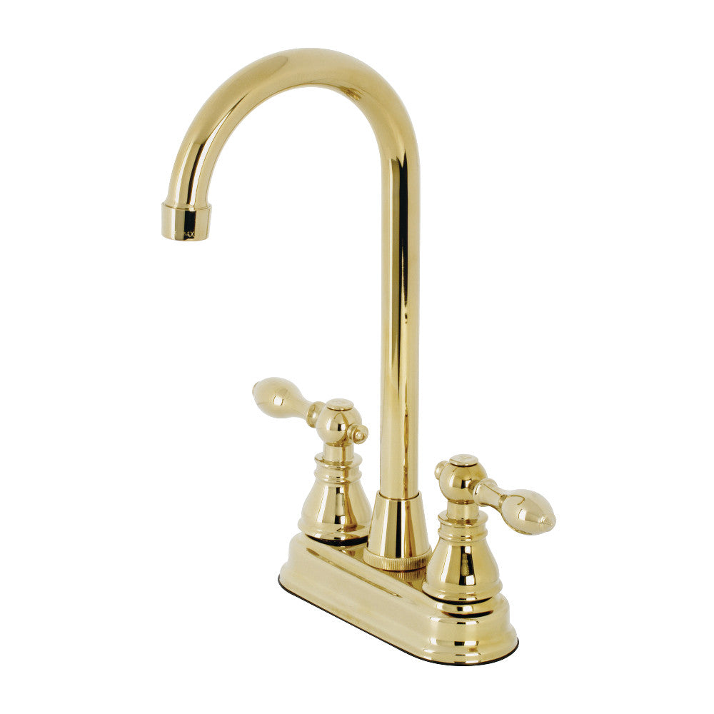 Kingston Brass KB491ACL American Classic Two-Handle High-Arc Bar Faucet