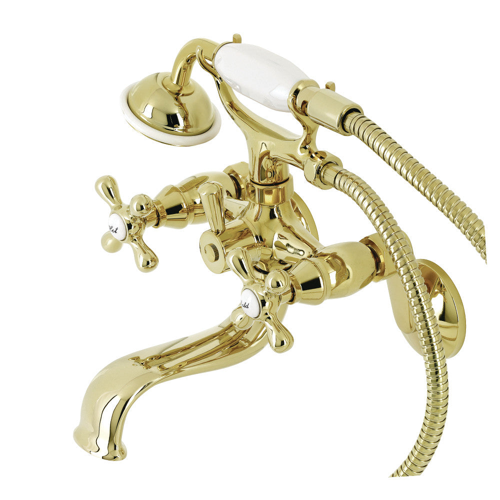 Kingston Wall Mount Tub Faucet with Hand Shower