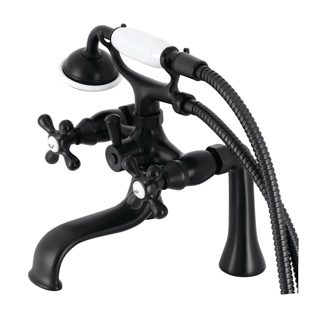 Kingston Deck Mount Clawfoot Tub Faucet with Hand Shower