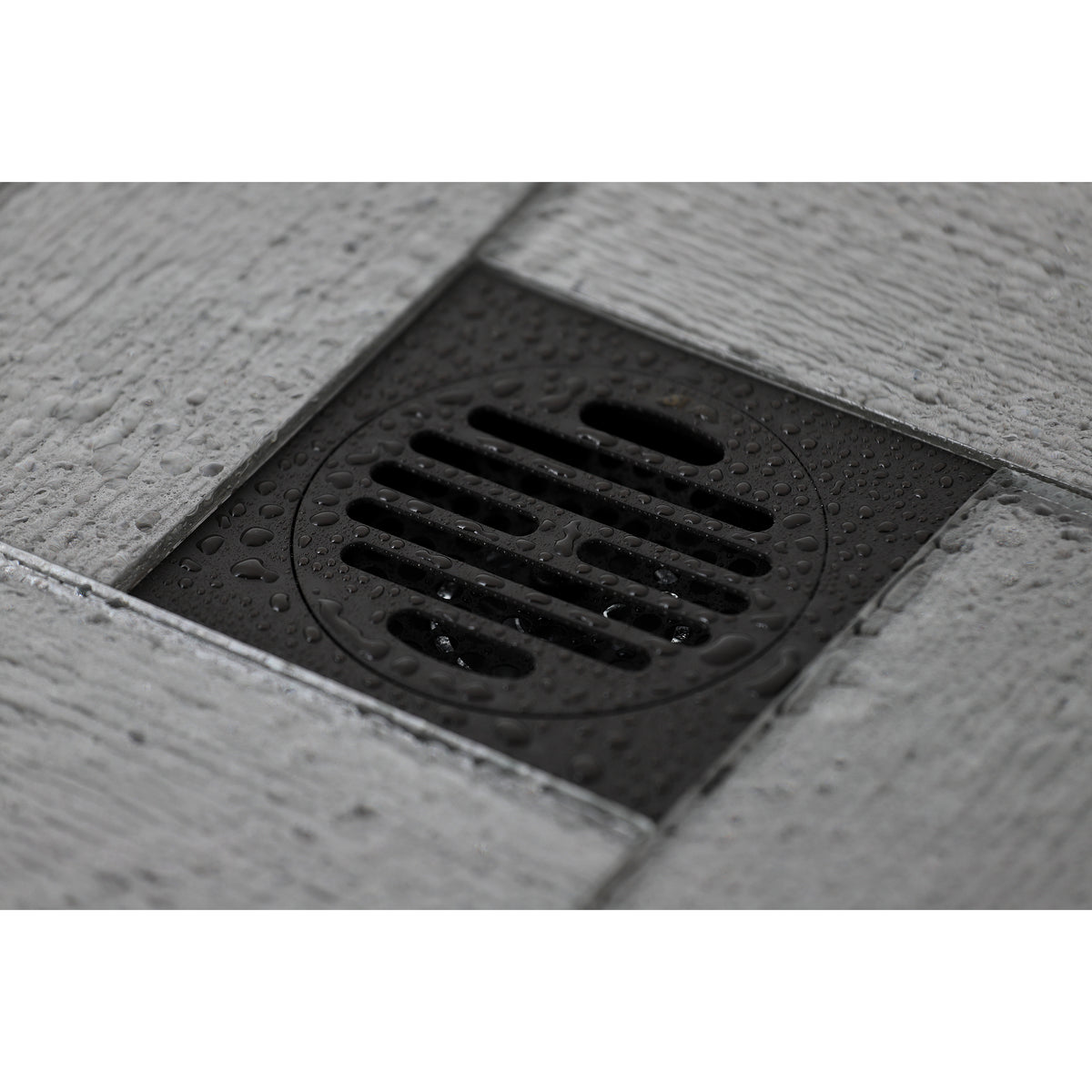 Kingston Brass Watercourse Symmetric 4&quot; Square Grid Shower Drain