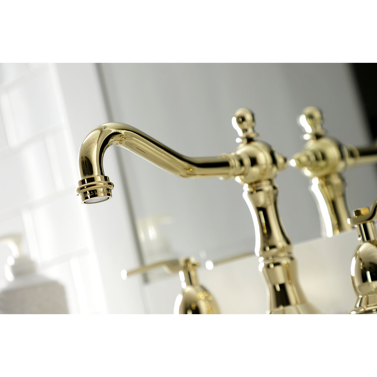 Kingston Brass KS1970KL Whitaker Widespread Bathroom Faucet with Brass Pop-Up
