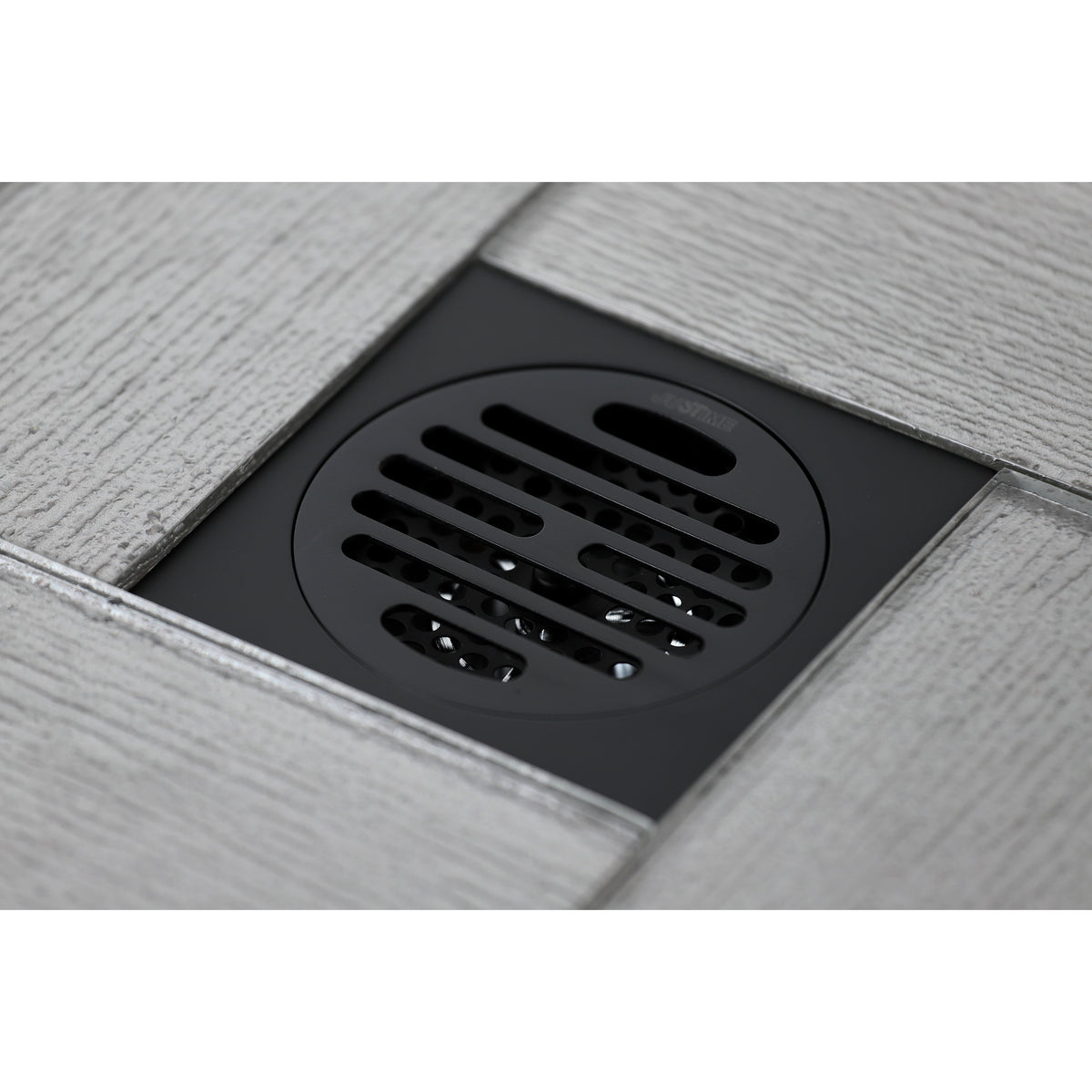 Kingston Brass Watercourse Symmetric 4&quot; Square Grid Shower Drain