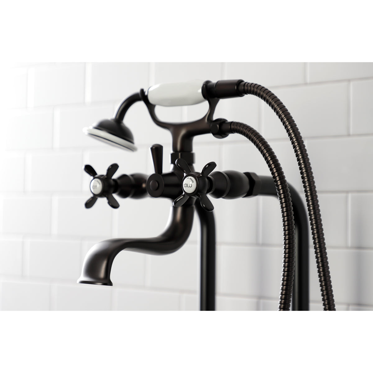Essex Freestanding Clawfoot Tub Faucet Package with Supply Line