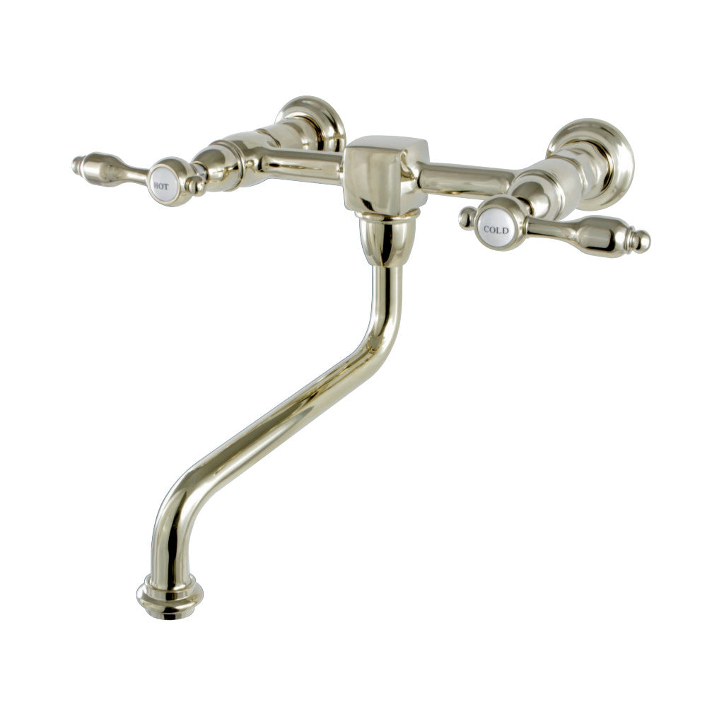Kingston Brass KS1211TAL Tudor Wall Mount Bathroom Faucet