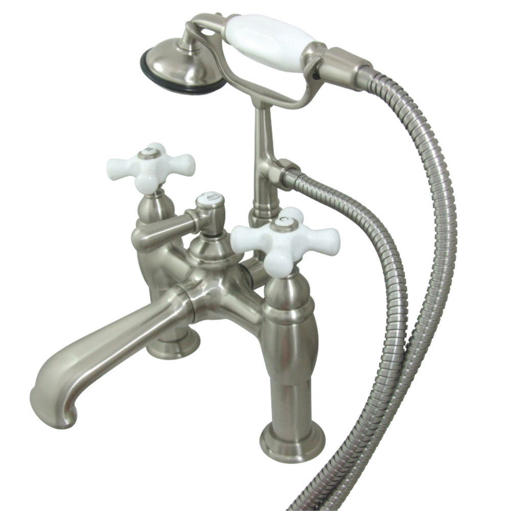 Vintage 7-Inch Deck Mount Tub Faucet with Hand Shower