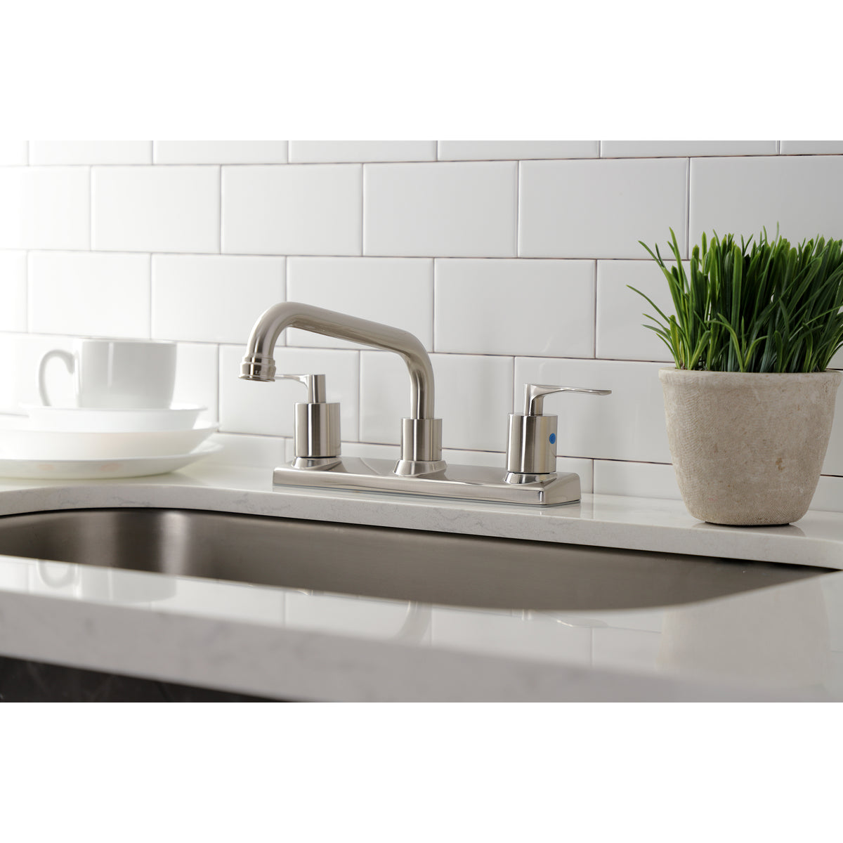 Kingston Brass FB2138SVL Serena Centerset Kitchen Faucet