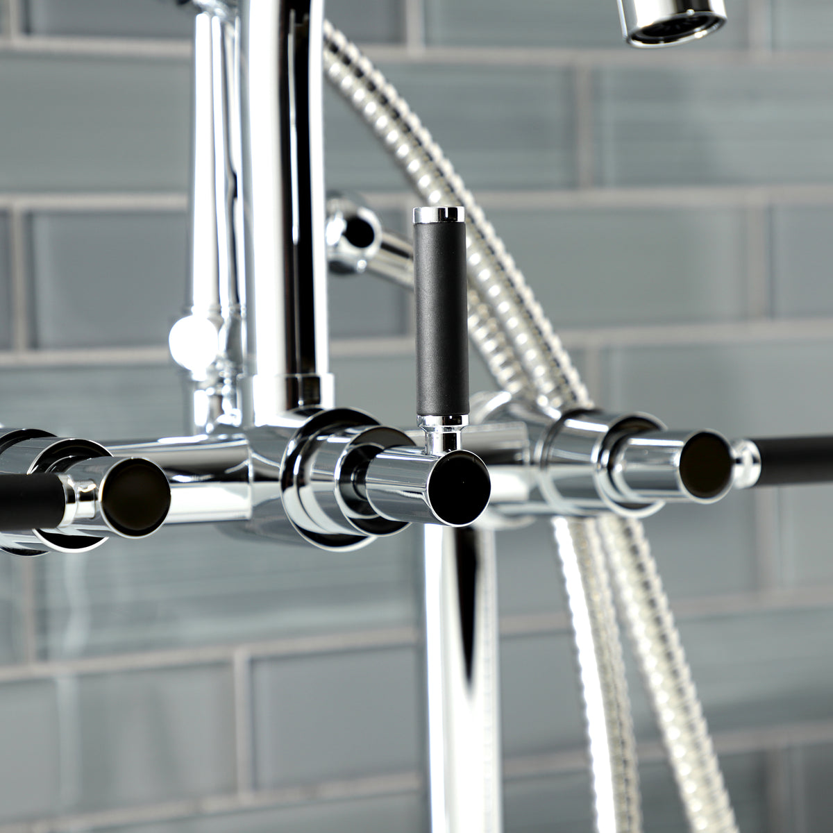 Aqua Vintage Kaiser 7-Inch Deck Mount Clawfoot Tub Faucet