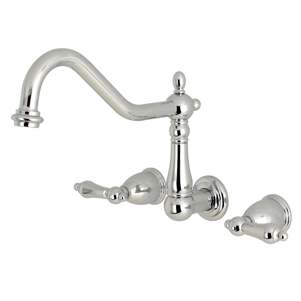 Kingston Brass KS1281AL Heritage Wall Mount Kitchen Faucet