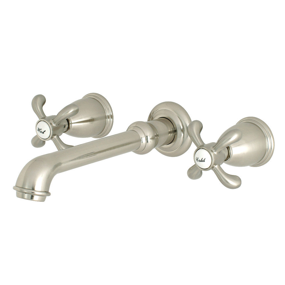 Kingston Brass KS7122TX 8-Inch Center Wall Mount Bathroom Faucet