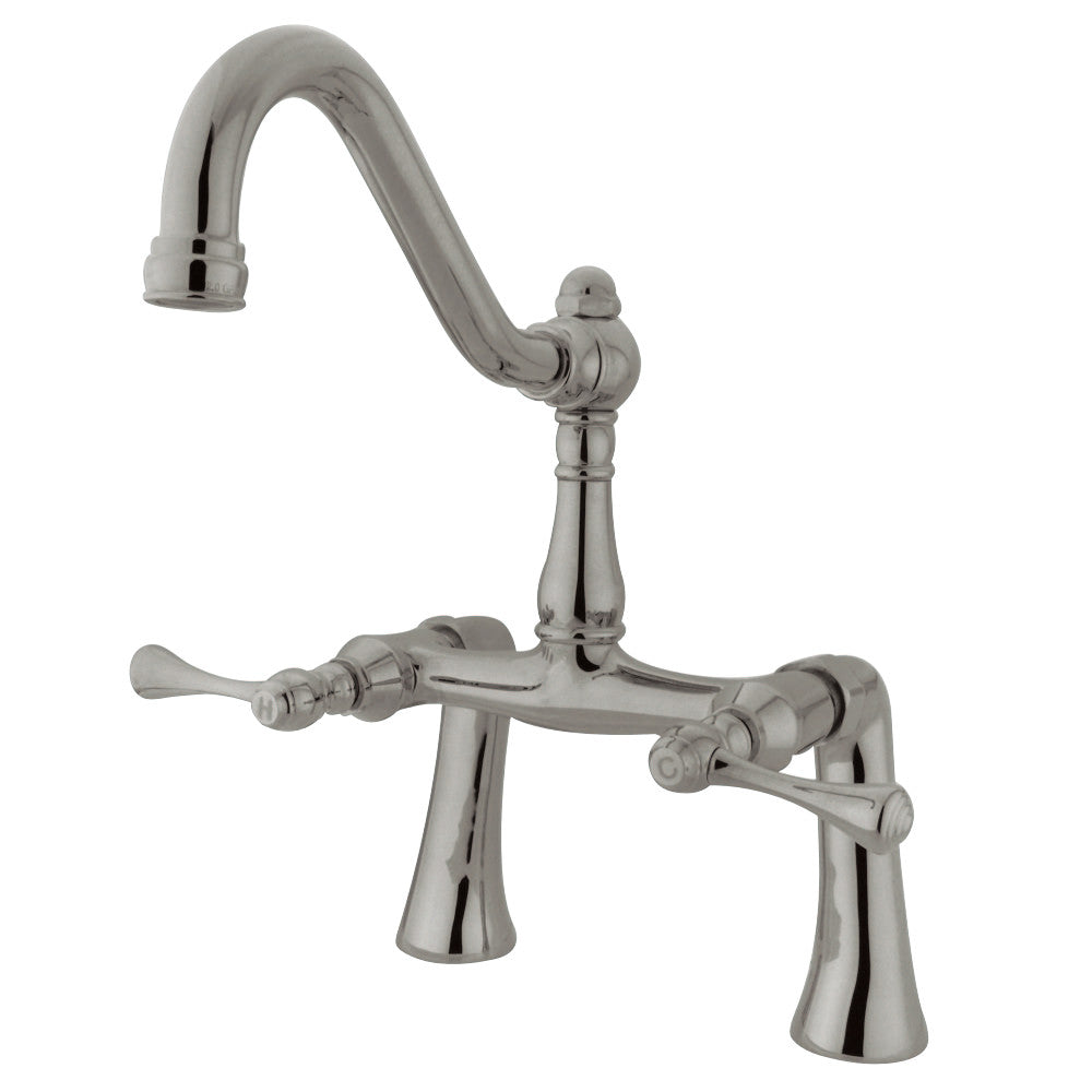 Restoration 7-Inch Center Deck Mount Clawfoot Tub Faucet