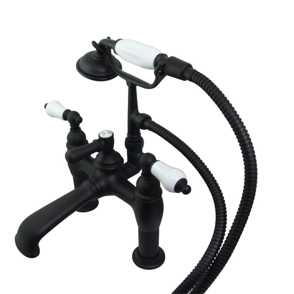 Vintage 7-Inch Deck Mount Tub Faucet with Hand Shower