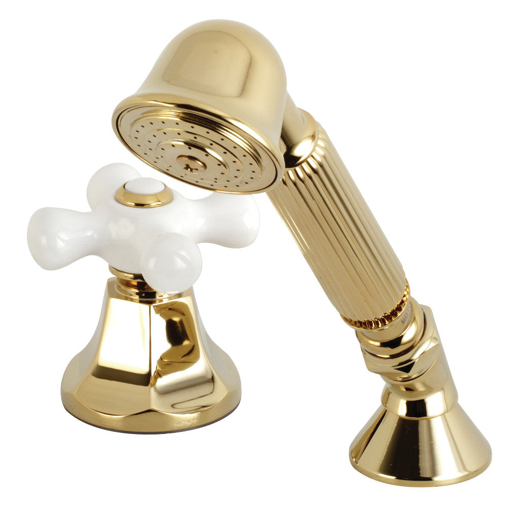 Kingston Brass Deck Mount Hand Shower with Diverter for Roman Tub Faucet