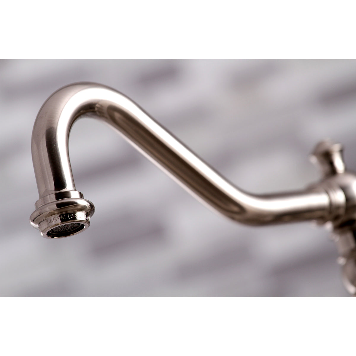Kingston Brass KS3276AXBS Restoration 8&quot; Bridge Kitchen Faucet with Sprayer