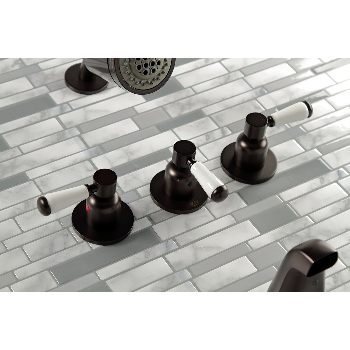 Paris Three-Handle Tub and Shower Faucet