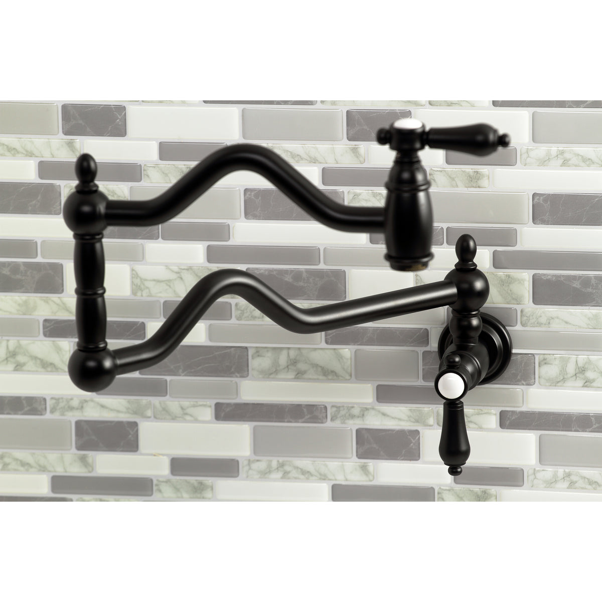 Kingston Brass KS2100BAL Heirloom Wall Mount Pot Filler