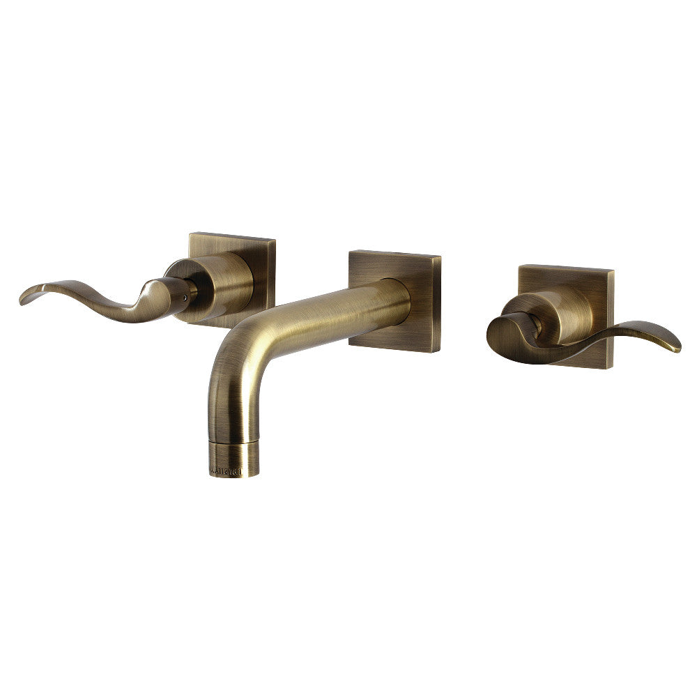 Kingston Brass KS6126DFL NuWave Two-Handle Wall Mount Bathroom Faucet