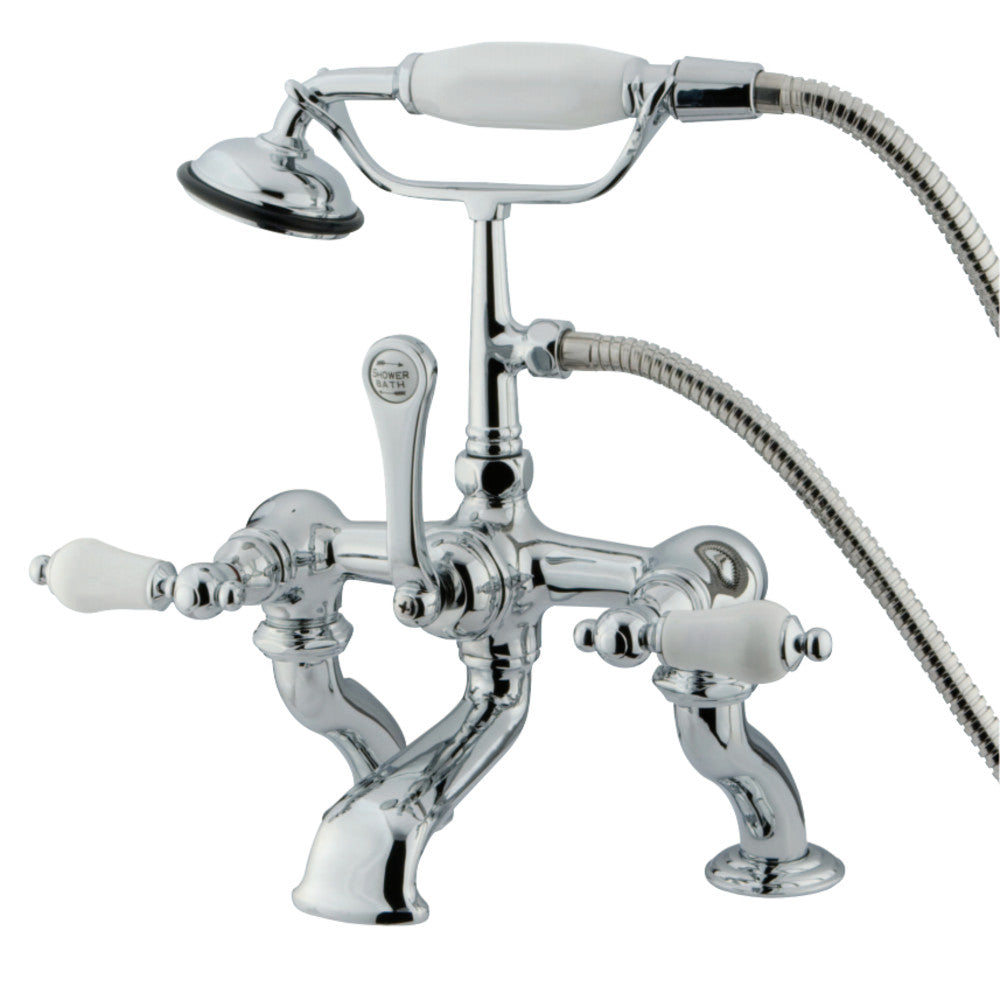 Vintage 7-Inch Deck Mount Tub Faucet with Hand Shower