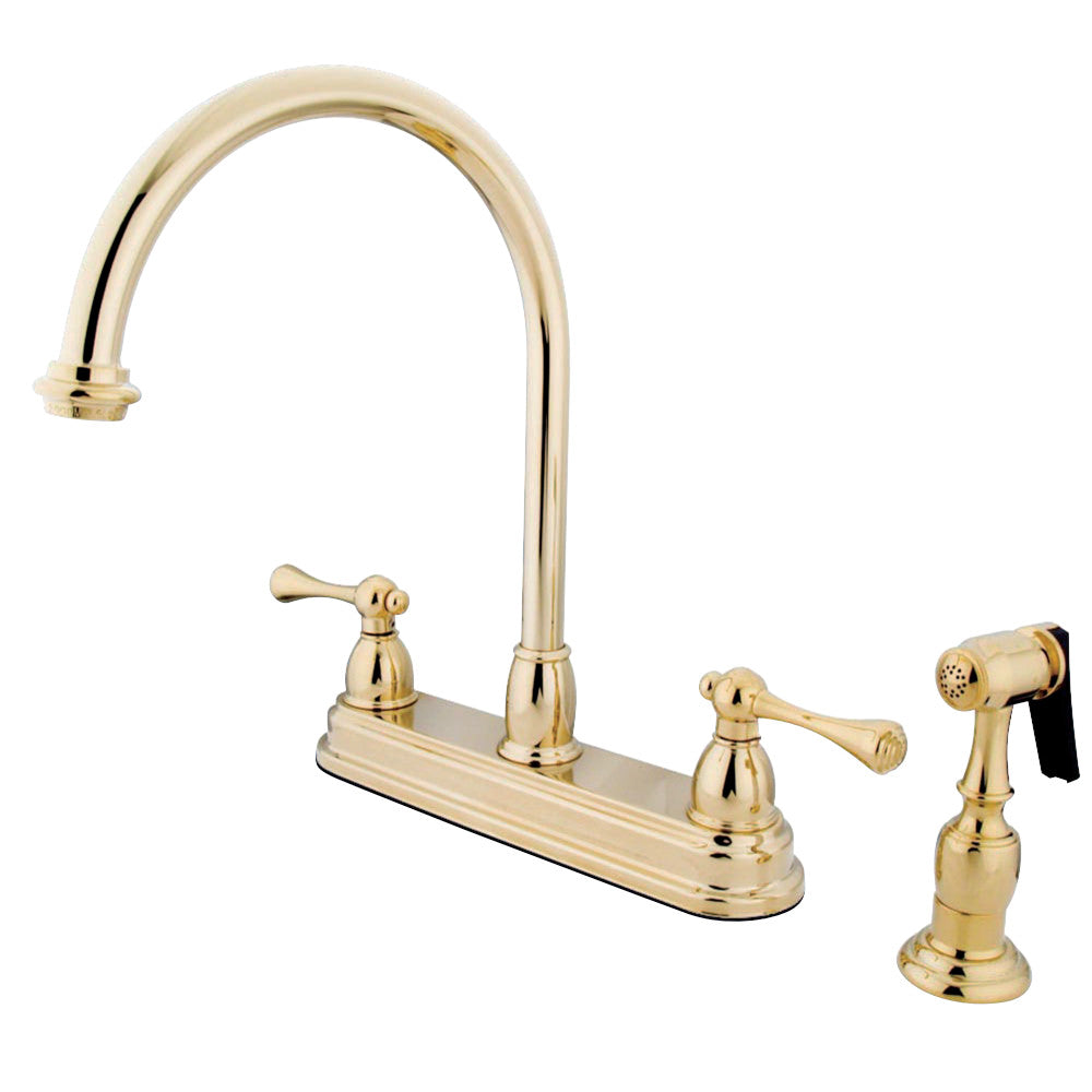 Kingston Brass KB3758BLBS Vintage Centerset Kitchen Faucet
