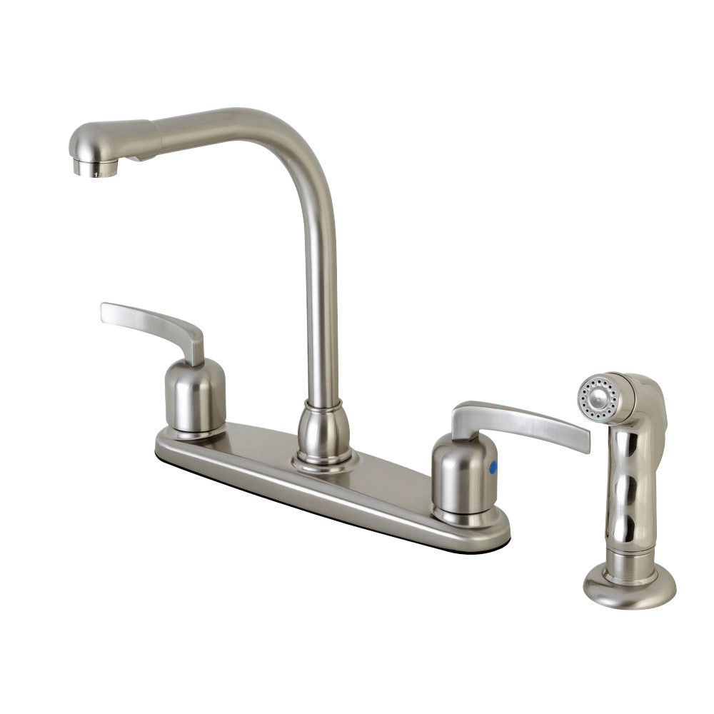 Kingston Brass FB755EFLSP Centurion 8-Inch Centerset Kitchen Faucet with Sprayer