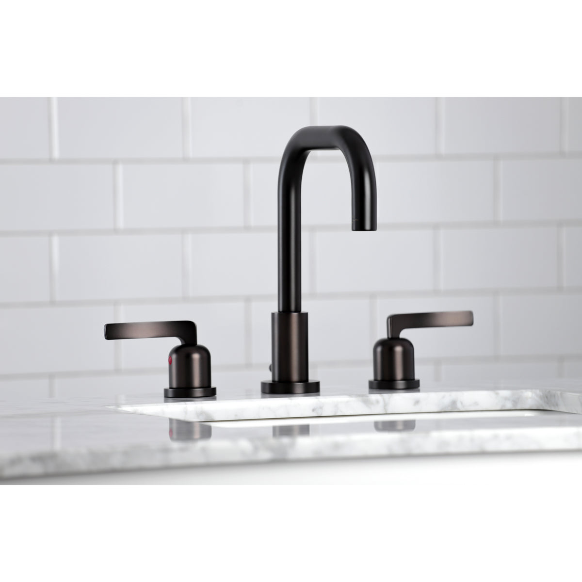 Kingston Brass FSC8931EFL Centurion Widespread Bathroom Faucet with Brass Pop-Up