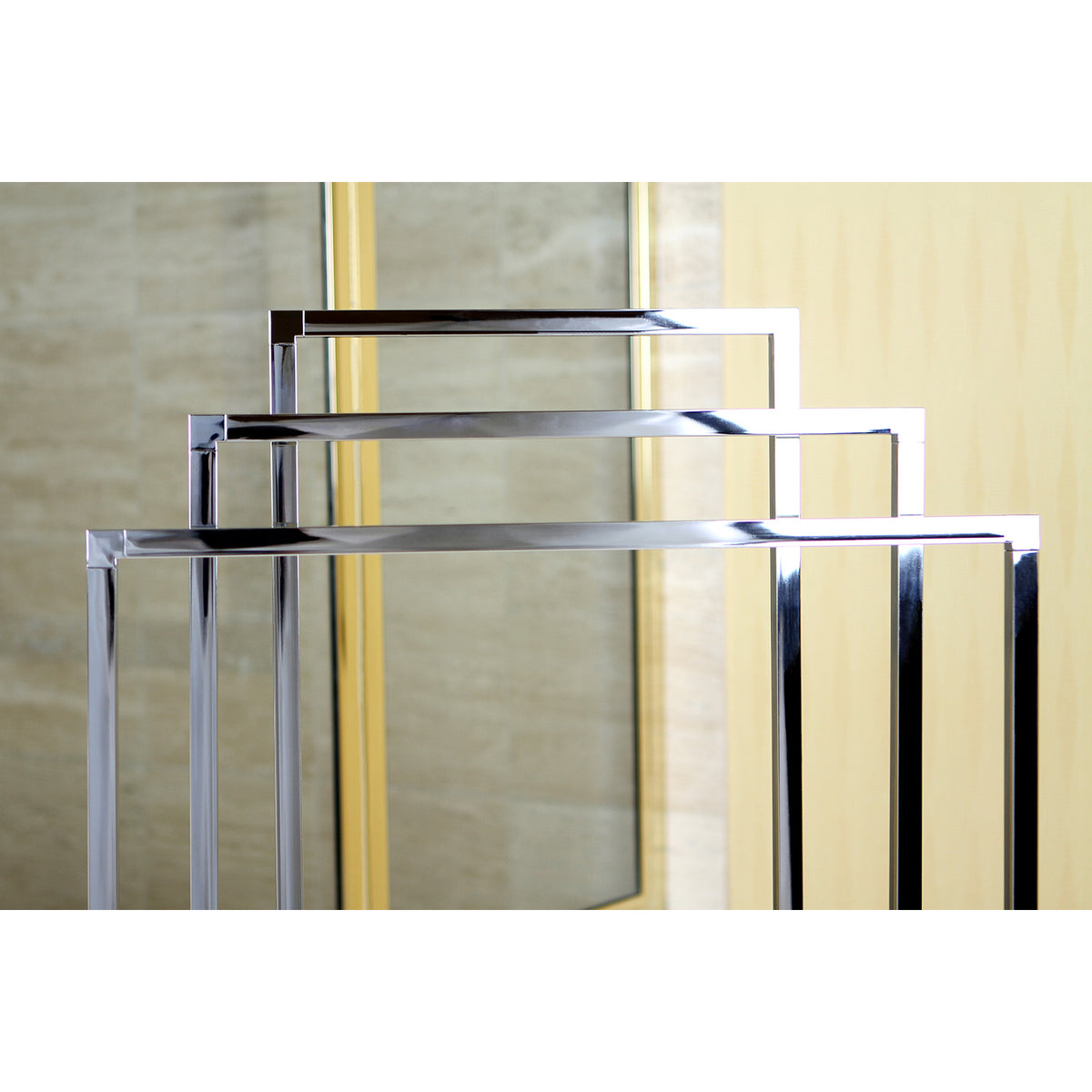 Kingston Brass L Shape 3-Tier Steel Construction Corner Towel Rack