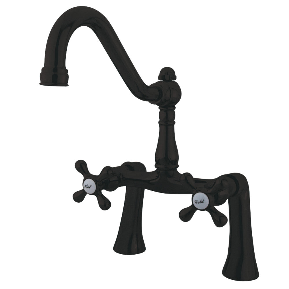 Restoration 7-Inch Center Deck Mount Clawfoot Tub Faucet