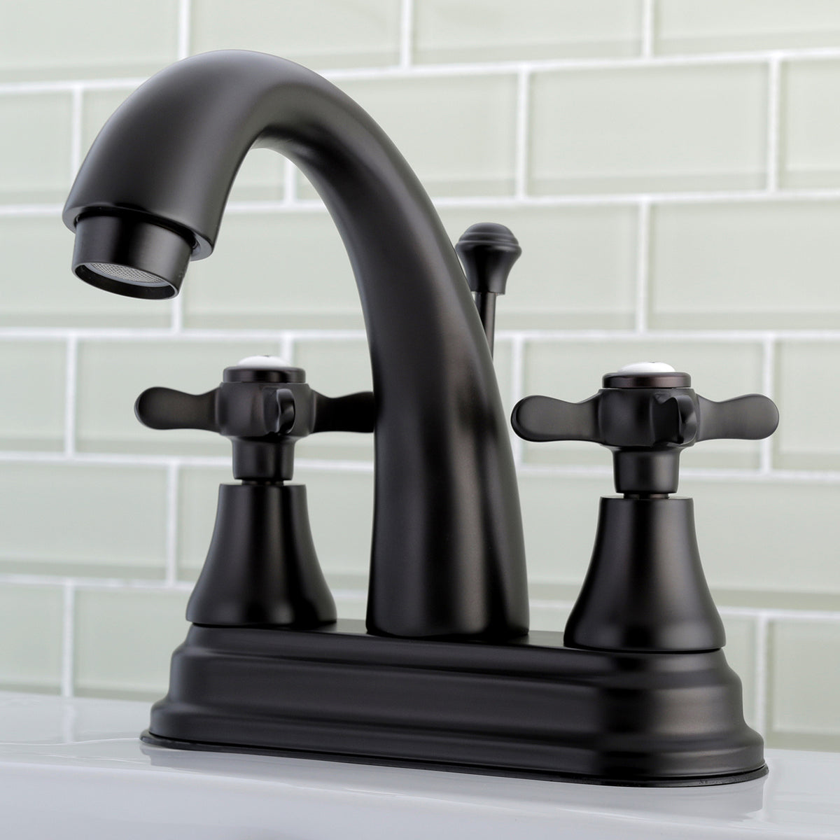 Kingston Brass KS7611BEX 4 in. Centerset Bathroom Faucet