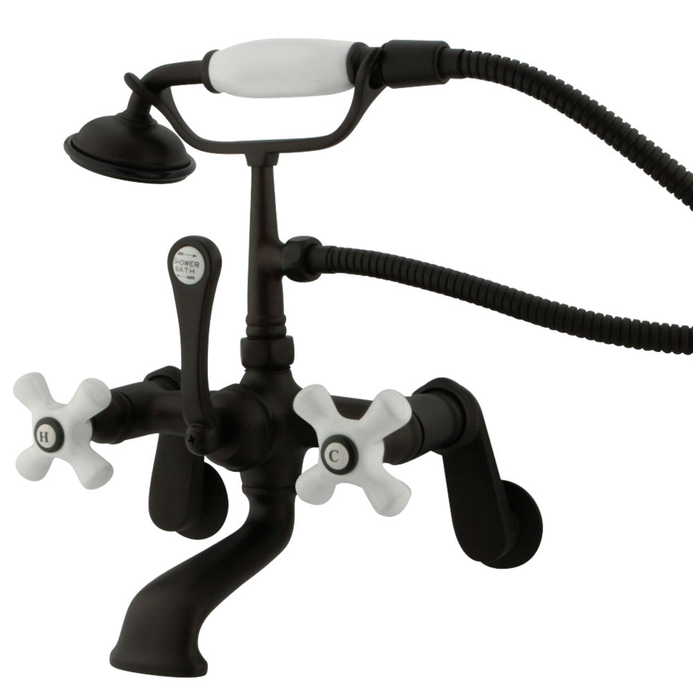 Vintage Adjustable Center Wall Mount Tub Faucet