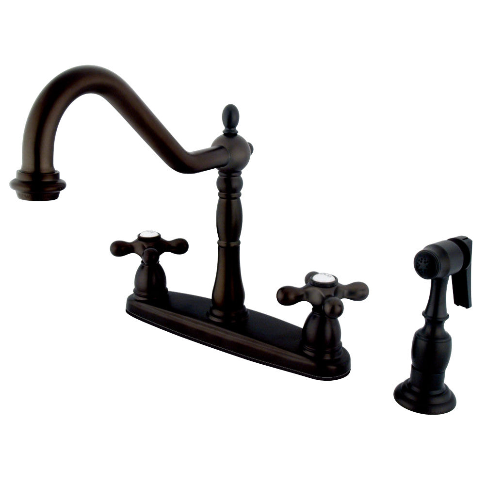 Kingston Brass KB1751AXBS Heritage Centerset Kitchen Faucet
