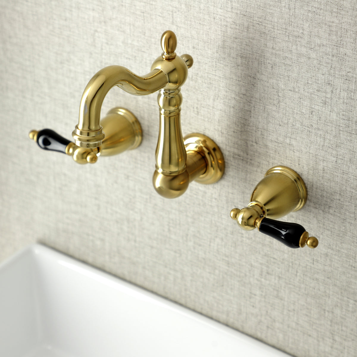 Kingston Brass KS1220PKL Duchess Two-Handle Wall Mount Bathroom Faucet
