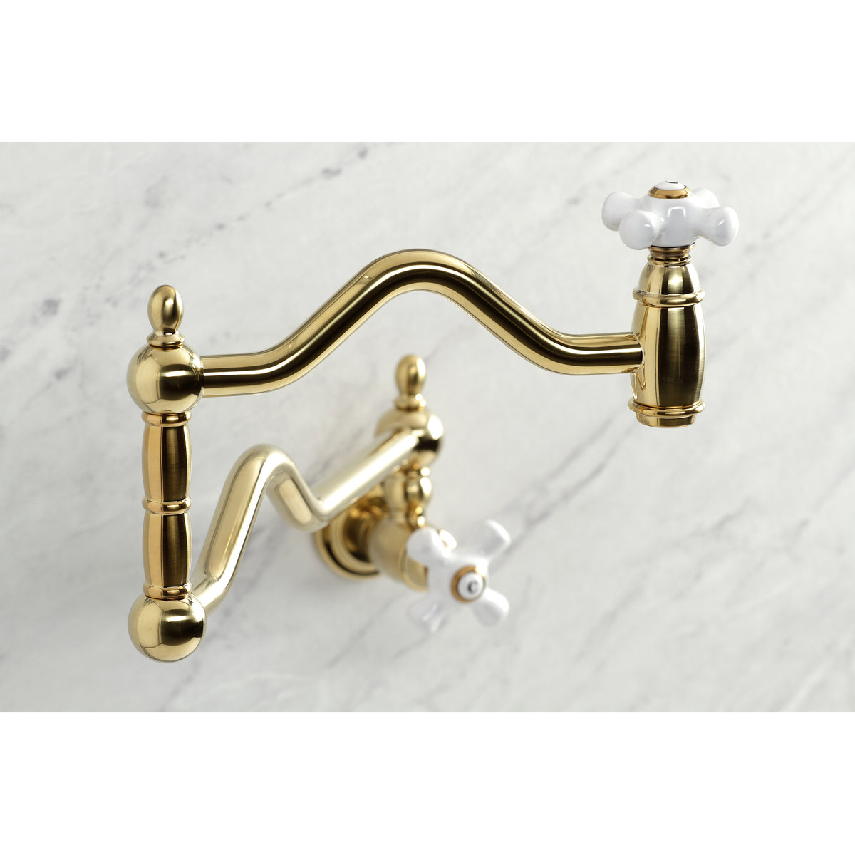 Kingston Brass KS2100PX Heritage Wall Mount Pot Filler