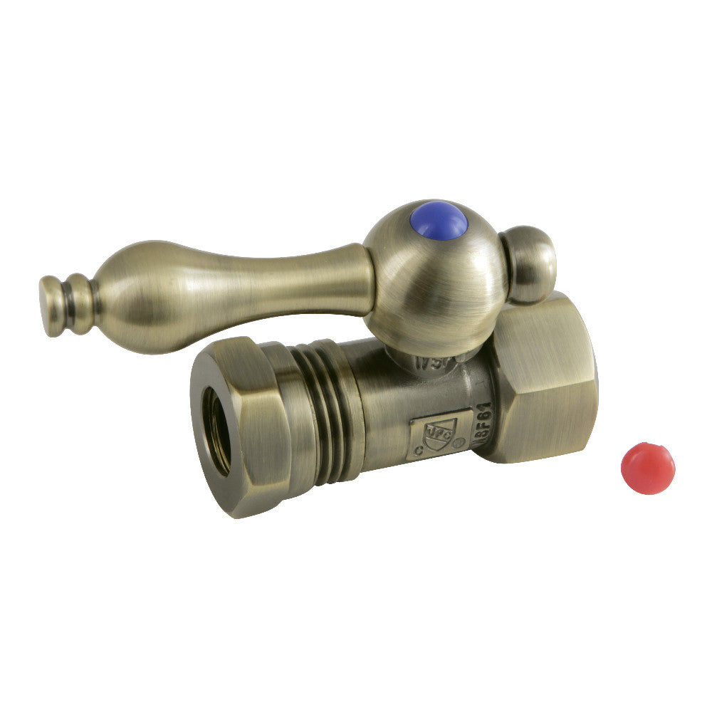 Kingston Brass Quarter Turn Valve (1/2&quot; FIP X 1/2&quot; or 7/16-Inch&quot; Slip Joint)