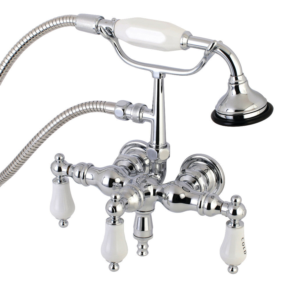 Aqua Vintage Vintage 39510 Inch Wall Mount Tub Faucet with Hand Shower