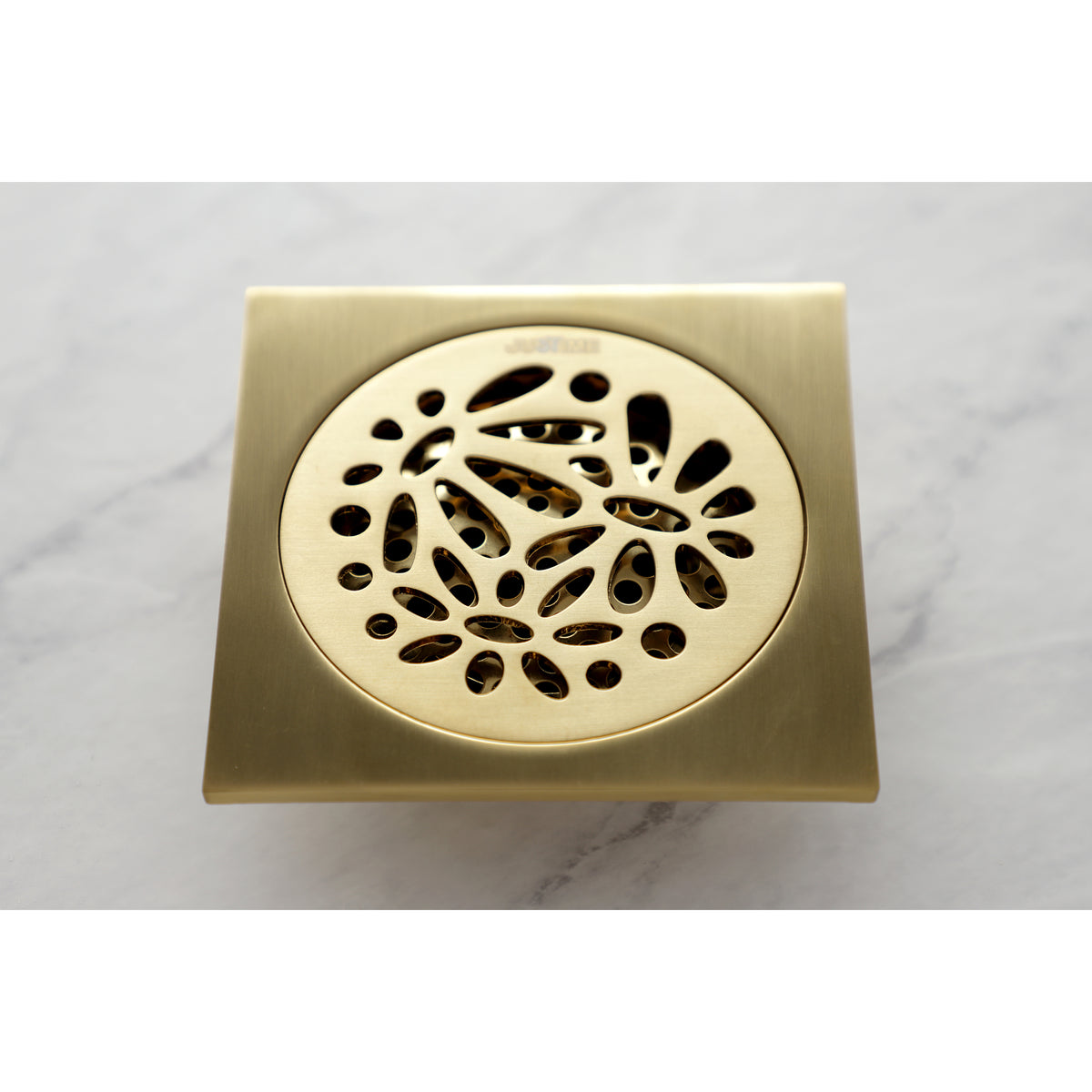 Kingston Brass Watercourse Floral 4&quot; Square Grid Shower Drain