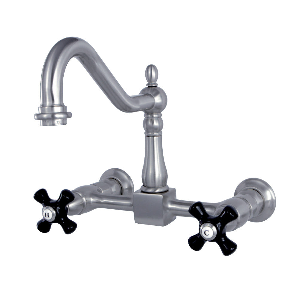 Kingston Brass KS1242PKX Duchess Wall Mount Bridge Kitchen Faucet