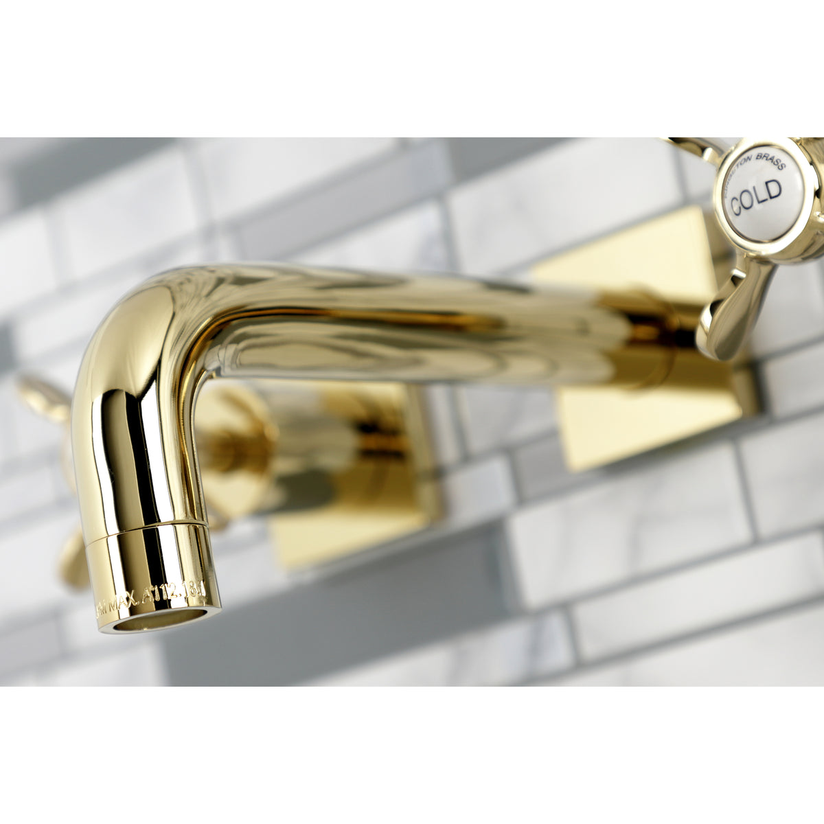 Kingston Brass KS6125BEX Essex Two-Handle Wall Mount Bathroom Faucet