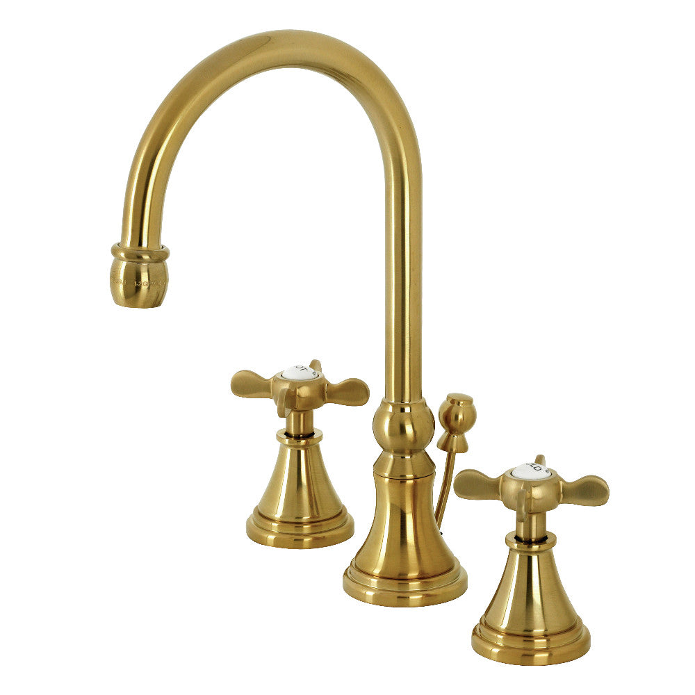 Kingston Brass KS2980BEX Essex Widespread Bathroom Faucet with Brass Pop-Up
