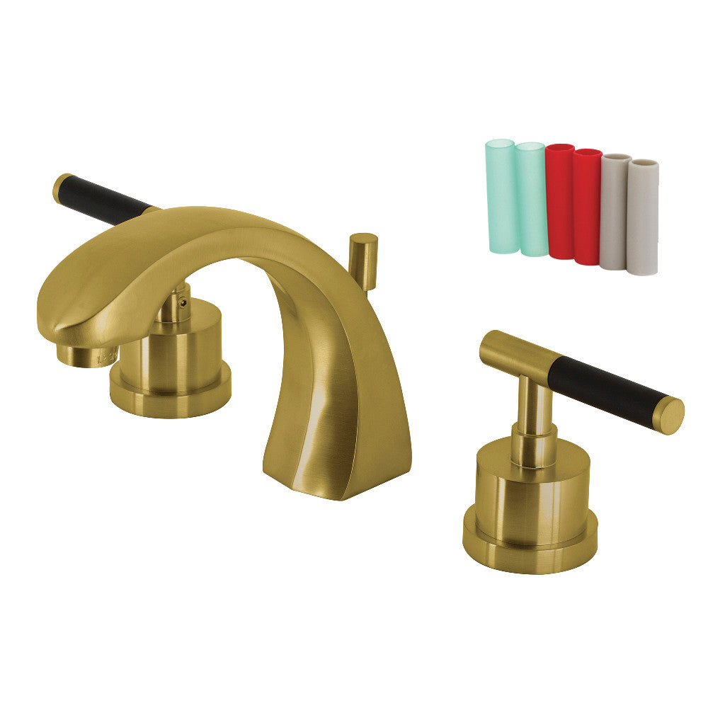Kingston Brass KS4982CKL Kaiser Widespread Bathroom Faucet with Brass Pop-Up
