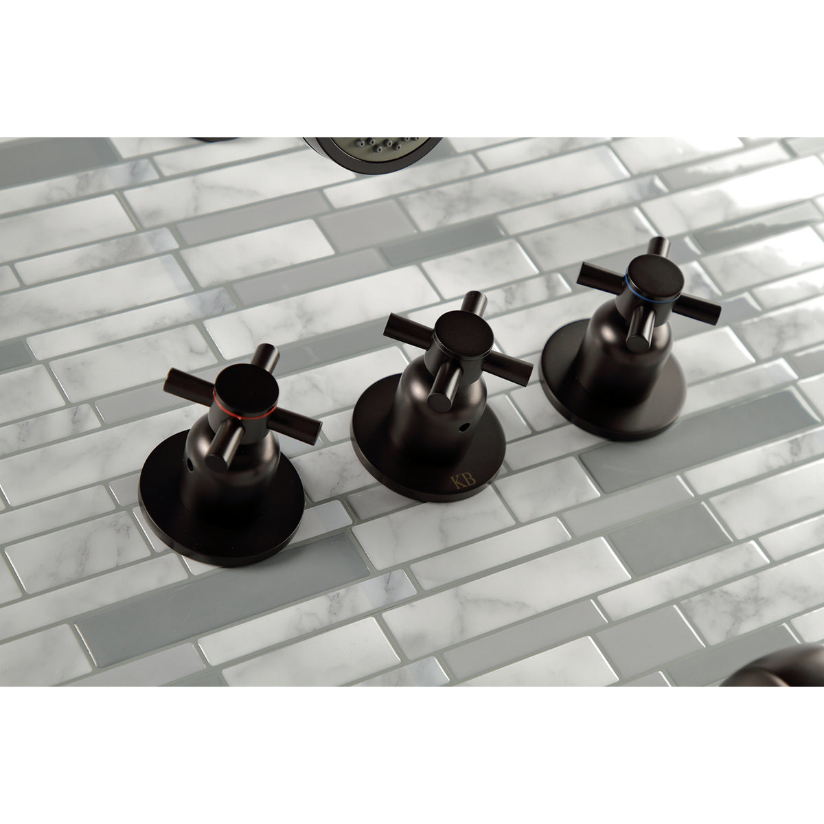 Concord Three-Handle Tub and Shower Faucet